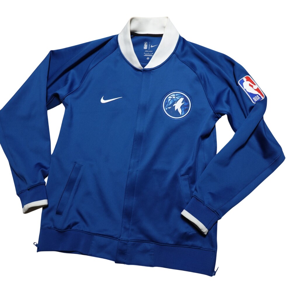 Minnesota Timberwolves Jacket Mens Small Blue NBA Basketball Nike City Edition